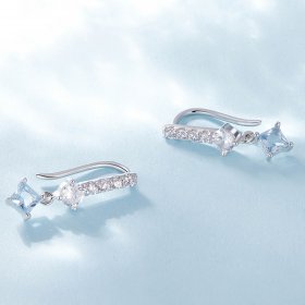 Pandora Style Exquisite Stone-Set Dangle Earrings - SCE1586