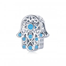 Pandora Style Silver Charm, Lucky Hand - SCC1757