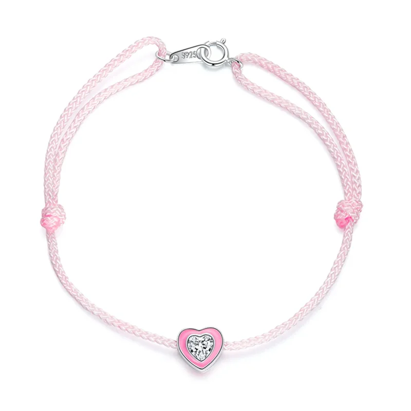 (image for) PANDORA Style Pink Heart Anklet - SCT022 - Product Image