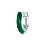 PANDORA Style Little Green Hoop Earrings - BSE488-GN