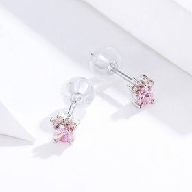 Pandora Style Silver Stud Earrings, Budding Claws - SCE781