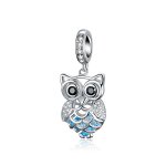 Pandora Compatible Silver Perpetual Owl Dangle - SCC1124