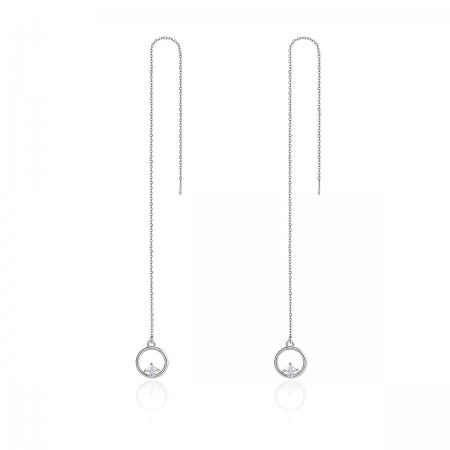 Silver Always Affectionate Hanging Earrings - PANDORA Style - SCE080