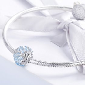 Pandora Style Silver Charm, Elegant Snowflakes - SCC941
