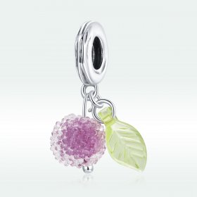 Pandora Style Silver Bangle Charm, Fruit - SCC1802