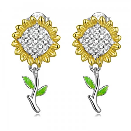 PANDORA Style Sunflower Drop Earrings - SCE1471