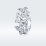 Pandora Style Silver Spacer Charm, Butterfly - BSC120