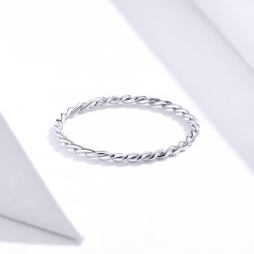 Pandora Style Silver Ring, Slim - SCR640