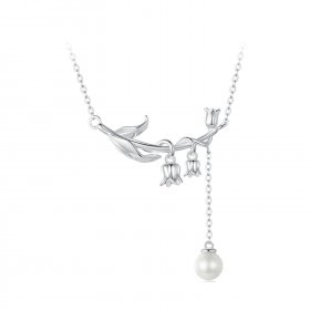 Pandora Style Lily of The Valley Necklace - BSN357