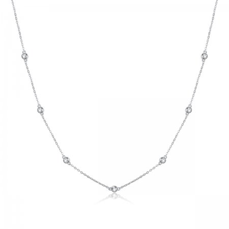 Silver Romantic Shine Chain Necklace - PANDORA Style - SCN393
