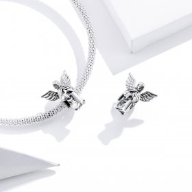 Pandora Style Silver Charm, Angel of Love - BSC314