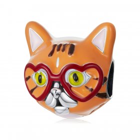 PANDORA Style Sweetheart Big Orange Cat Charm - SCC2092