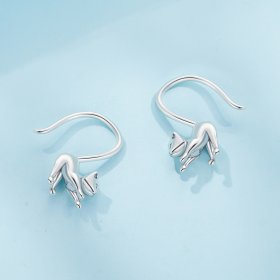 Pandora Style Kitten Earrings Stud Earrings - SCE1618