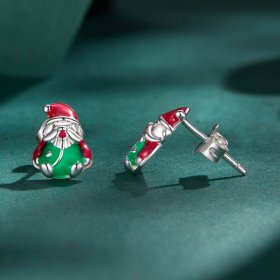 Pandora Style Glow-In-The-Dark Christmas Studs Earrings - BSE918