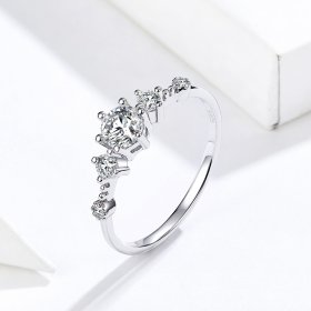 Pandora Style Silver Ring, Cherise - SCR568