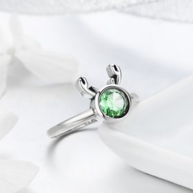 Silver Cute Antlers Ring - PANDORA Style - SCR244