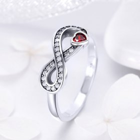 Silver Enduring Heart Ring - PANDORA Style - SCR415