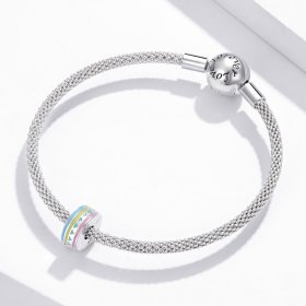 Pandora Style Silver Charm, Colorful Enamel - SCC1756