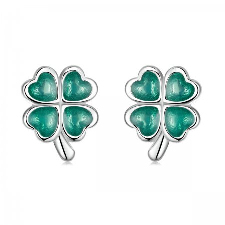 PANDORA Style Four Leaf Clover Stud Earrings - SCE1346