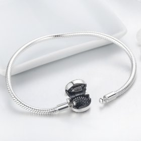 Silver Cute Cat Chain Bracelet - PANDORA Style - SCB053