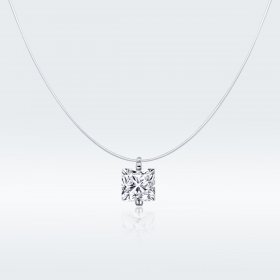 Silver Shining Life Necklace - PANDORA Style - SCN332-S