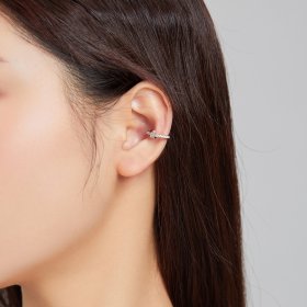 Pandora Style Silver Ear Clip, Single Ear Clip - SCE1024