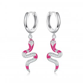 PANDORA Style Delicate Spirit Serpent Hoop Earrings - BSE577