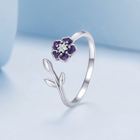 Pandora Style Flower Open Ring - BSR394