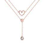 Silver Land of Heart Necklace - PANDORA Style - SCN317