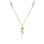 PANDORA Style Golden Rose Necklace - SCN464