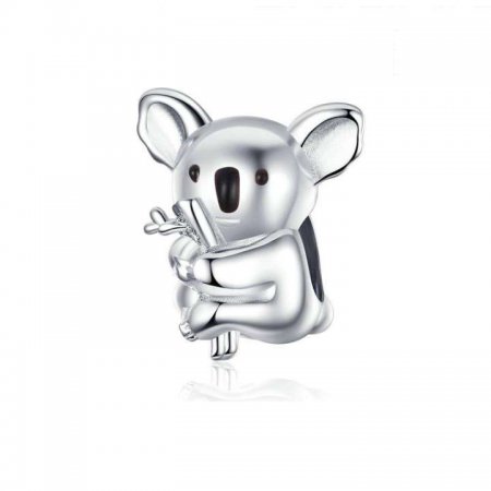 Pandora Style Silver Charm, Koala Bear - BSC093