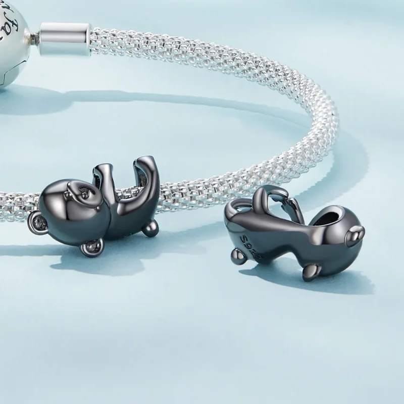 (image for) adorable Little Bear Charm in a Pandora style - SCC2508 - View 4