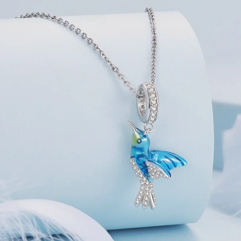 (image for) Kingfisher Pendant Charm in the Pandora style - BSC858 - View 2