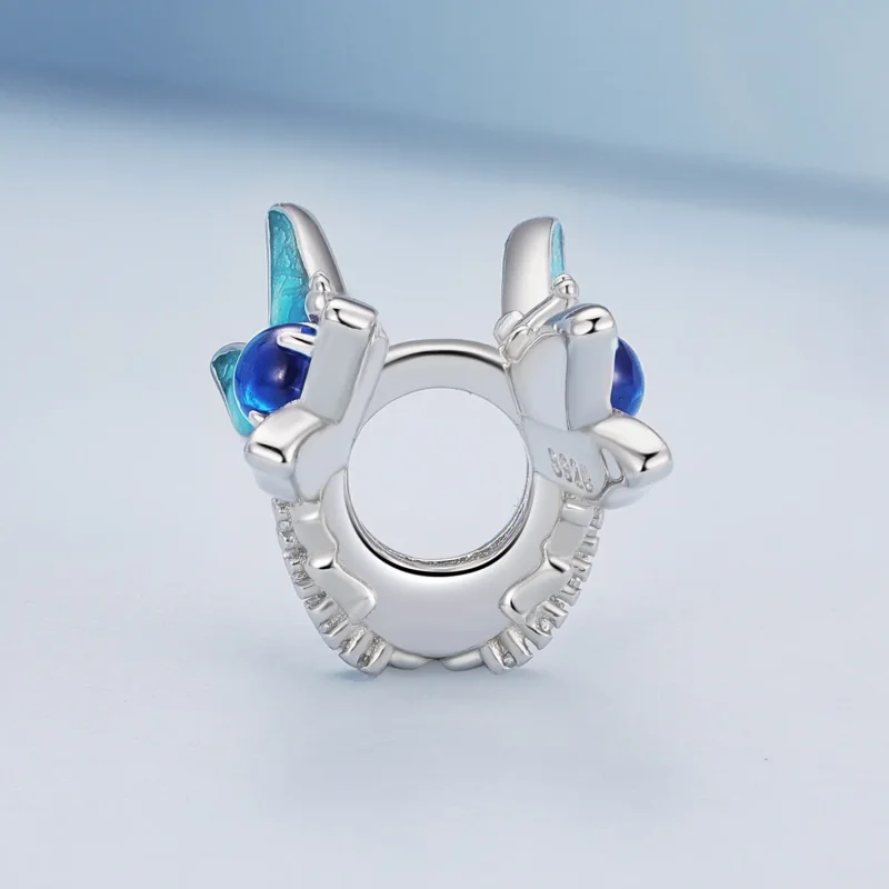 (image for) Pandora-inspired Delicate Dragonfly Charm - BSC859 - View 3