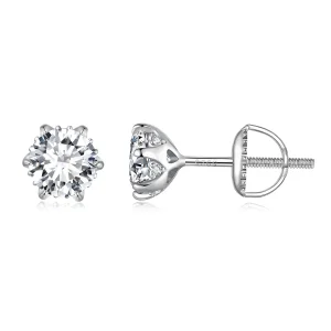 (image for) Pandora Style 0.5 Carat Moissanite Stud Earrings - MSE020-S