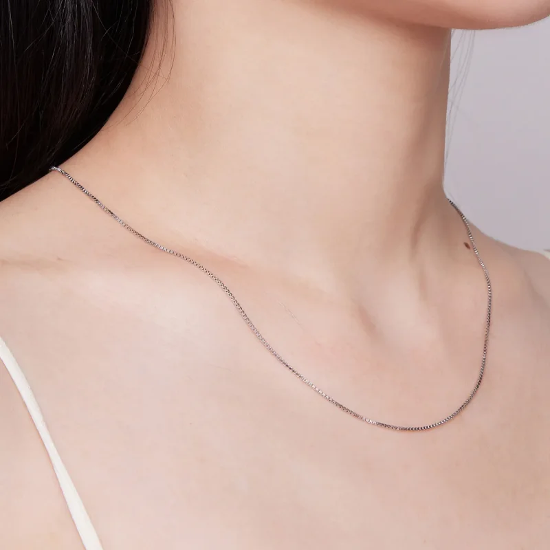 (image for) Pandora Style 0.8 Boxchain Basics Chain Necklace - SCA024 - View 5