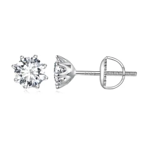 (image for) Pandora Style 1 Carat Moissanite Stud Earrings - MSE019-L