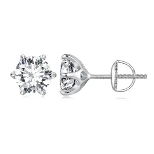 (image for) Pandora Style 2 Carat Moissanite Stud Earrings - MSE021-L