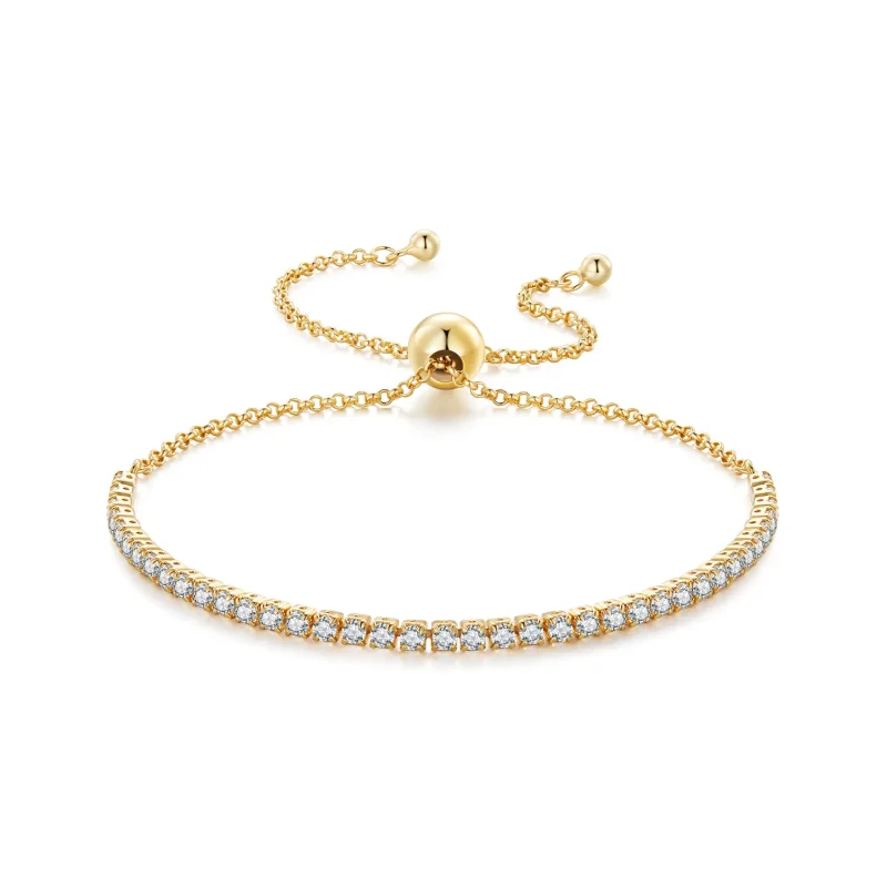 (image for) Pandora Style Affectionately Gold Plated Bracelet - SCB029-B - Product Image