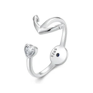 (image for) Pandora Style Anchor Compass Open Ring - SCR935