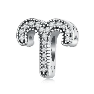 (image for) Pandora Style Aries Lucky Zodiac Sign Charm - SCC2516-1
