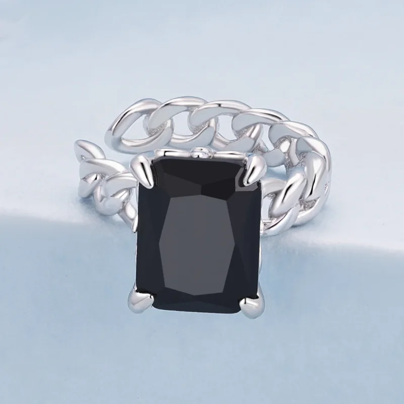 (image for) Pandora Style Black Zirconium Ear clip - BSE847 - View 2