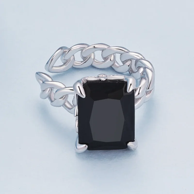 (image for) Pandora Style Black Zirconium Ear clip - BSE847 - View 3