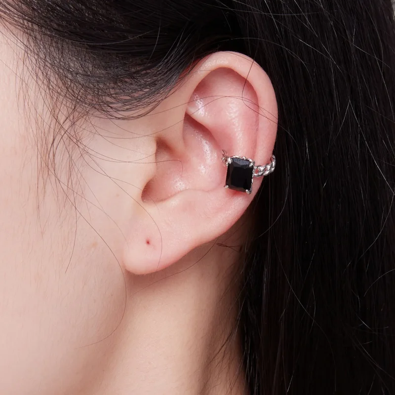 (image for) Pandora Style Black Zirconium Ear clip - BSE847 - View 5