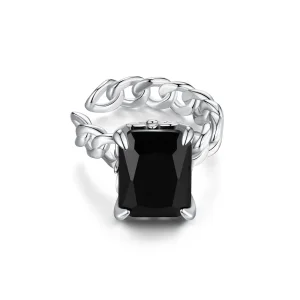 (image for) Pandora Style Black Zirconium Ear clip - BSE847