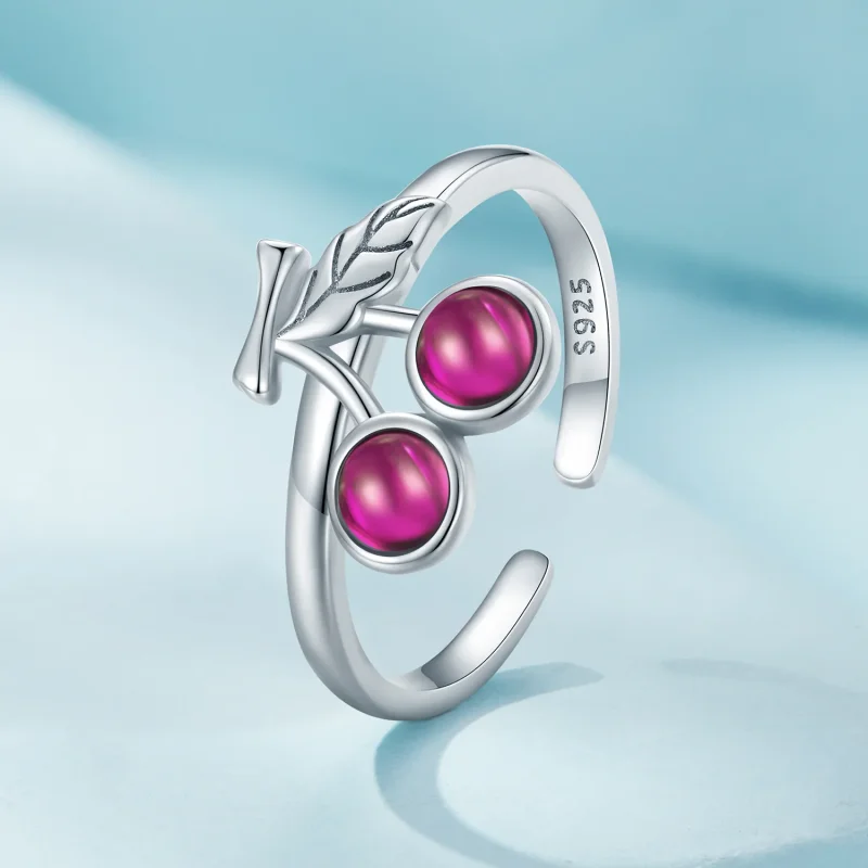 (image for) Pandora Style Cherry Open Ring - SCR936 - View 2
