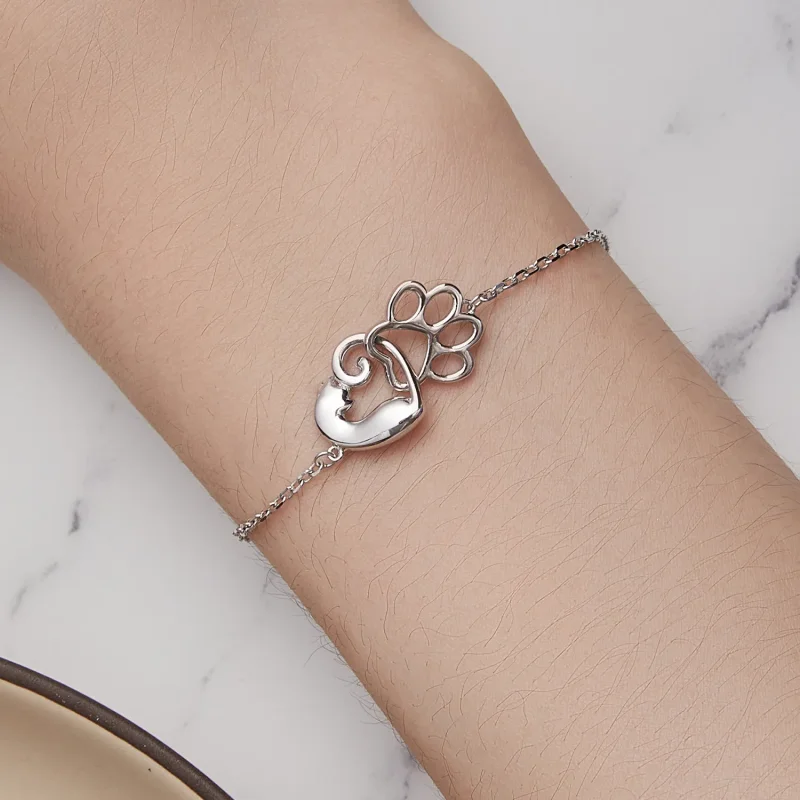 (image for) Pandora Style Cute Cat Bracelet - SCB253 - View 5