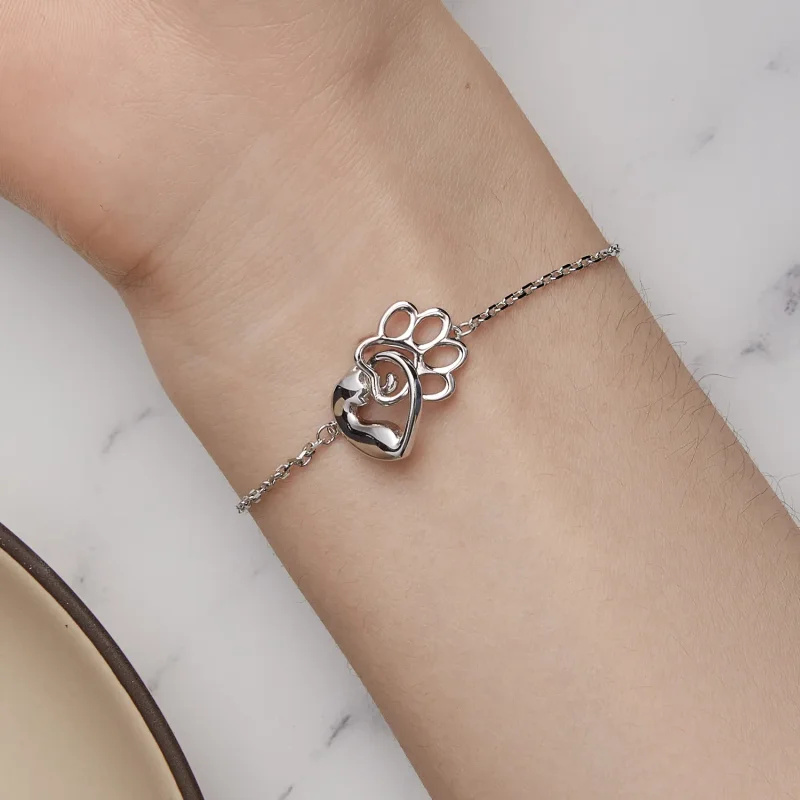 (image for) Pandora Style Cute Cat Bracelet - SCB253 - View 6