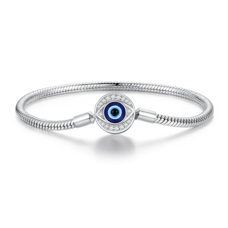 (image for) Pandora Style Devil Eye Basics Chain Bracelet - BSB122 - Product Image