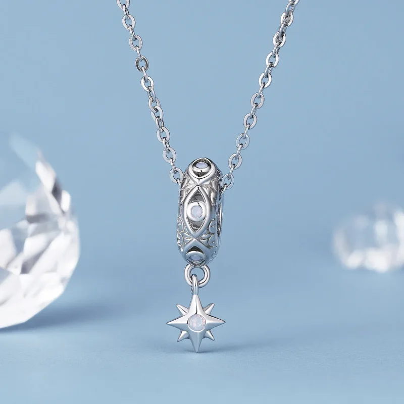 (image for) Pandora Style Devil's Eye Star Spacer Charm - BSC857 - View 2